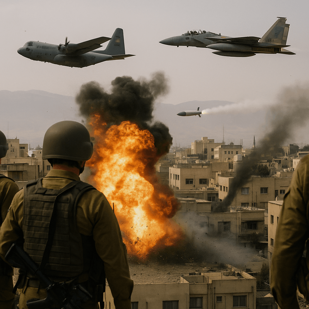 حمله نظامی مشترک آمریکا و اسرائیل به ایران و بسته شدن حریم هوایی