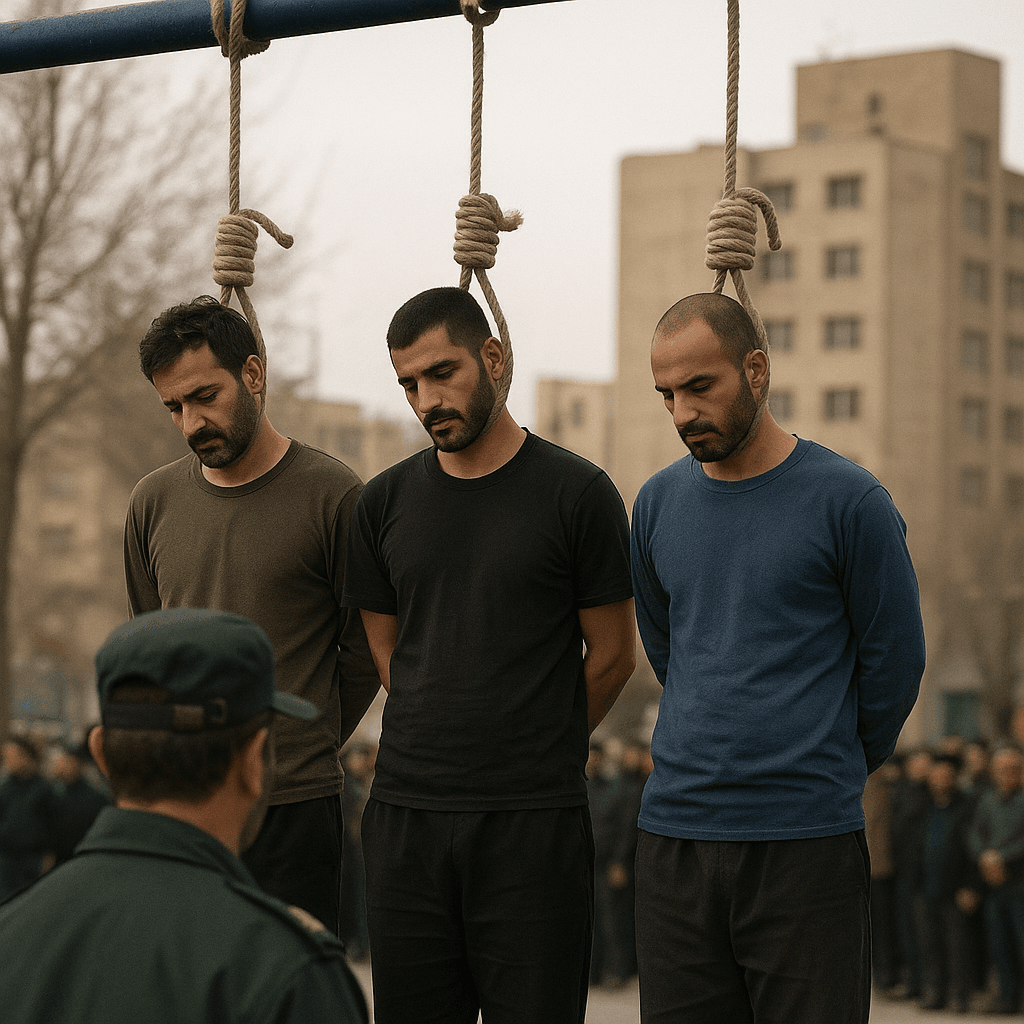 اعدام معترضان دی‌ماه در مشهد؛ سه نفر به دار مجازات آویخته شدند
