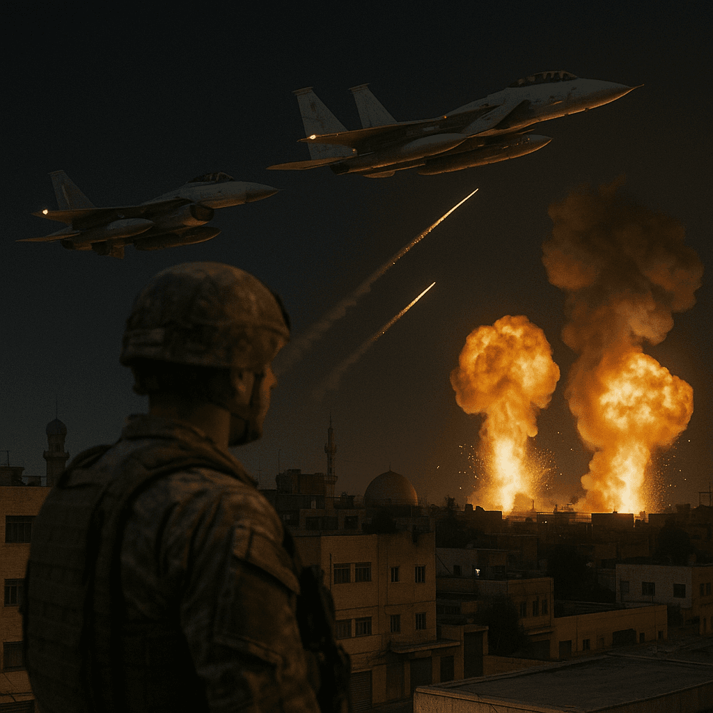 حملات مشترک آمریکا و اسرائیل به مواضع جمهوری اسلامی ایران